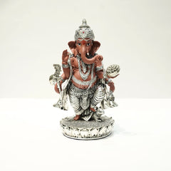 Standing Silver Ganesh Murti