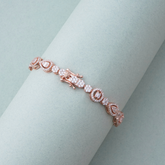 Silver Studded Tennis Bracelet