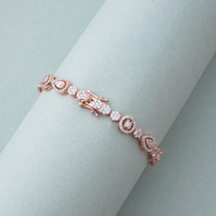 Silver Studded Tennis Bracelet