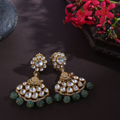 Saira Sterling Silver Polki Necklace