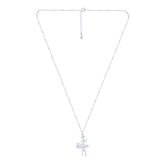 Silver Dancing Ballerina Chain Pendant