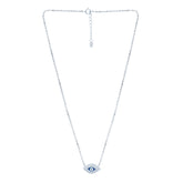 Silver Evil Eye Chain Pendant