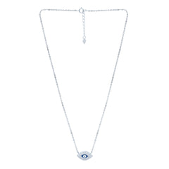 Silver Evil Eye Chain Pendant