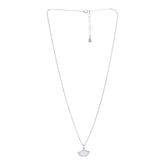 Silver Ginkgo Leaf Pendant