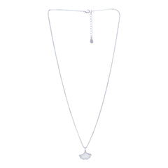 Silver Ginkgo Leaf Pendant