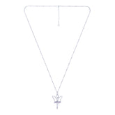 Silver Ballerina Dancing Doll Chain Pendant