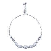 Silver marquise bracelet