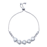 Silver Heart Design Bracelet