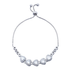 Silver Heart Design Bracelet