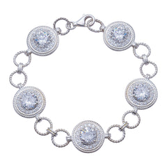 Silver sun bracelet