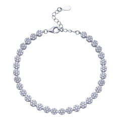 Silver Dainty tennis bracelet