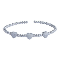 Silver Heart Love Bracelet