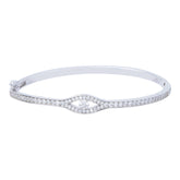 Silver evil eye bracelet