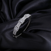 Silver Square Cut Bracelet