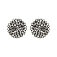 Oxidised Elegant Sterling Silver Earrings