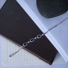 Silver Blue Sapphire Bracelet