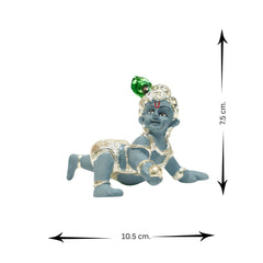 Silver plated gaddu Gopal