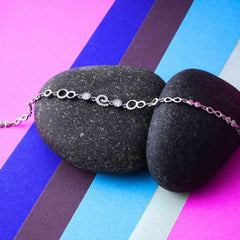 Silver Infinity Circle Bracelet
