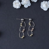 Silver Triple Hoop Earring