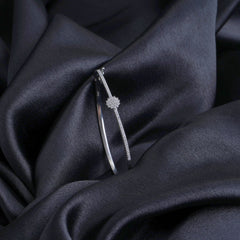 Delicate Silver Stone Bracelet