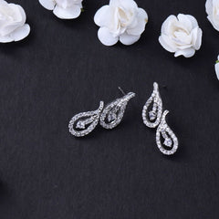 Silver Pear Shape Earring