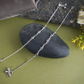 Silver Butterfly Anklet