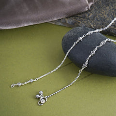 Silver Butterfly Anklet