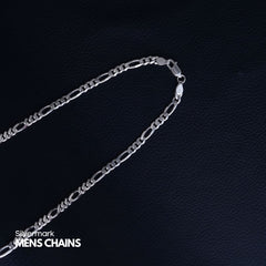 Sterling Silver Figaro Chain