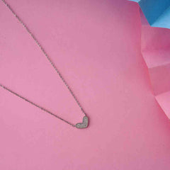 Silver Heart Chain Pendant