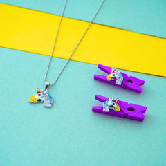 Multi Clour Kids Pendant Set