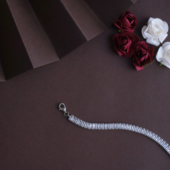 Silver Tennis Baguette Bracelet