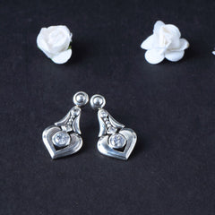 Silver heart Earring