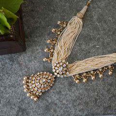 Zariana Silver Polki Necklace