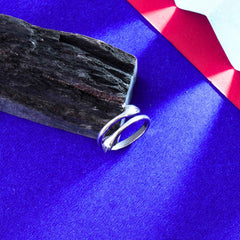 Silver Love Hugging Hand Ring