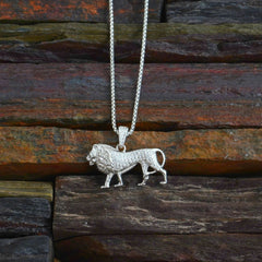 Sterling Silver Lion Pendant