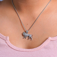 Sterling Silver Lion Pendant