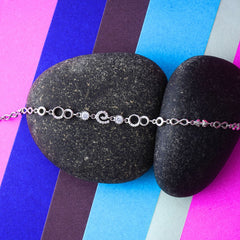 Silver Infinity Circle Bracelet