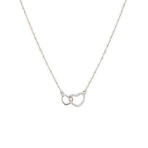 Intertwined Hearts Designer Silver Pndant - silvermark