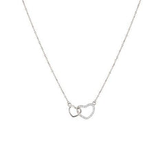 Intertwined Hearts Designer Silver Pndant - silvermark