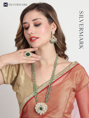 Saira Sterling Silver Polki Necklace