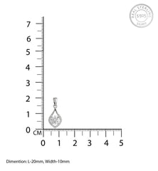 Silver Zircon Rain-Drop Pendant - silvermark