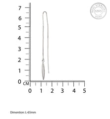 Dangling Silver Spear Earrings - silvermark