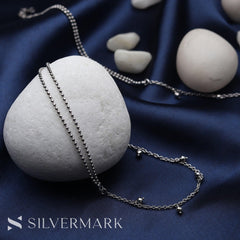 The Shiny Beads Fairy Anklet - silvermark