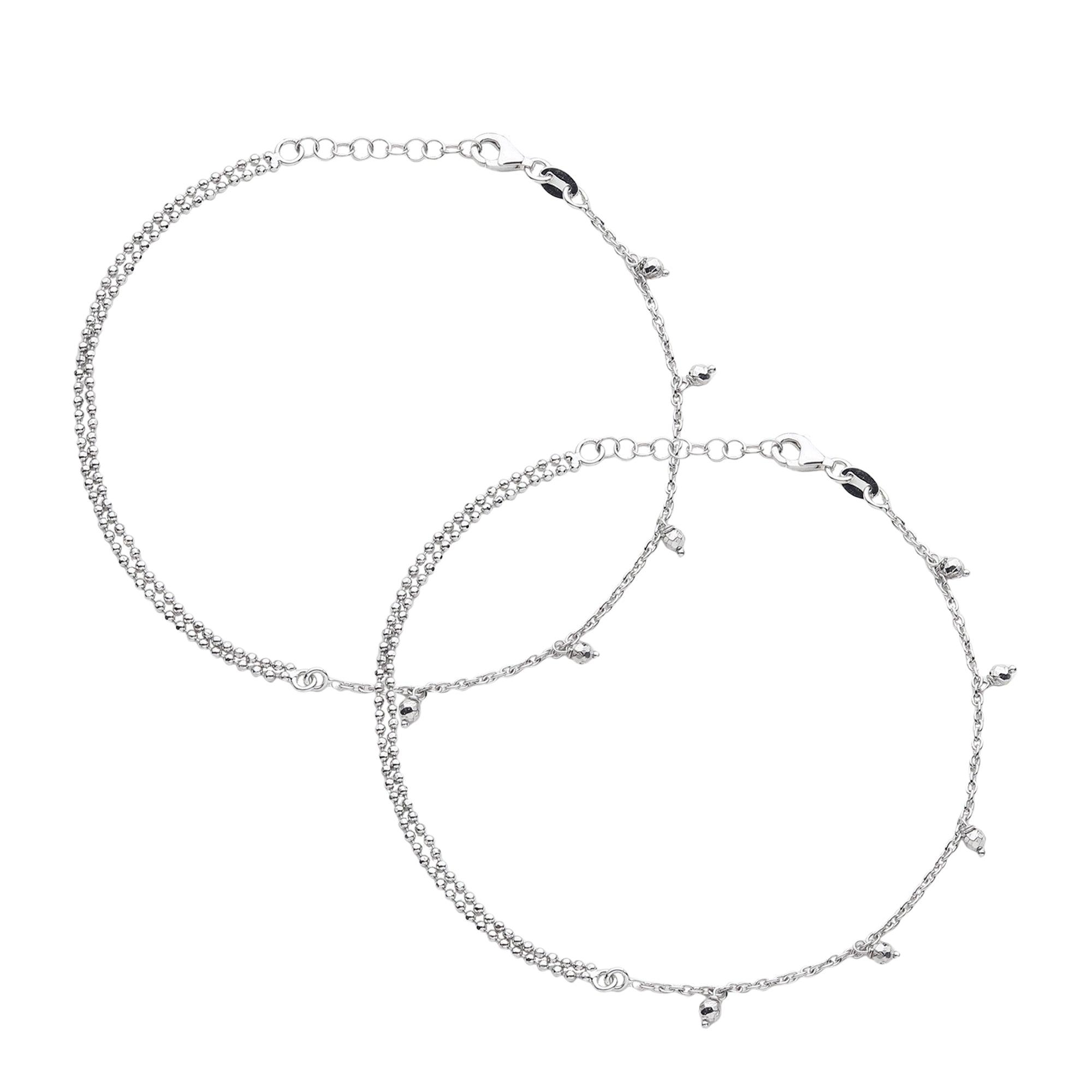 The Shiny Beads Fairy Anklet - silvermark