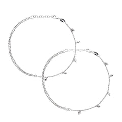 The Shiny Beads Fairy Anklet - silvermark