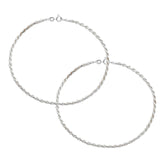 Unique Twisted Chain Shiny Anklet - silvermark