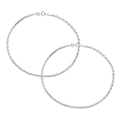 Unique Twisted Chain Shiny Anklet - silvermark
