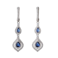 Swarvoski Blue Stone Necklace - silvermark
