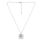 Swarvoski Baguette Pendant - silvermark