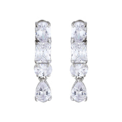 Swarvoski Crystal Water Drop Necklace - silvermark